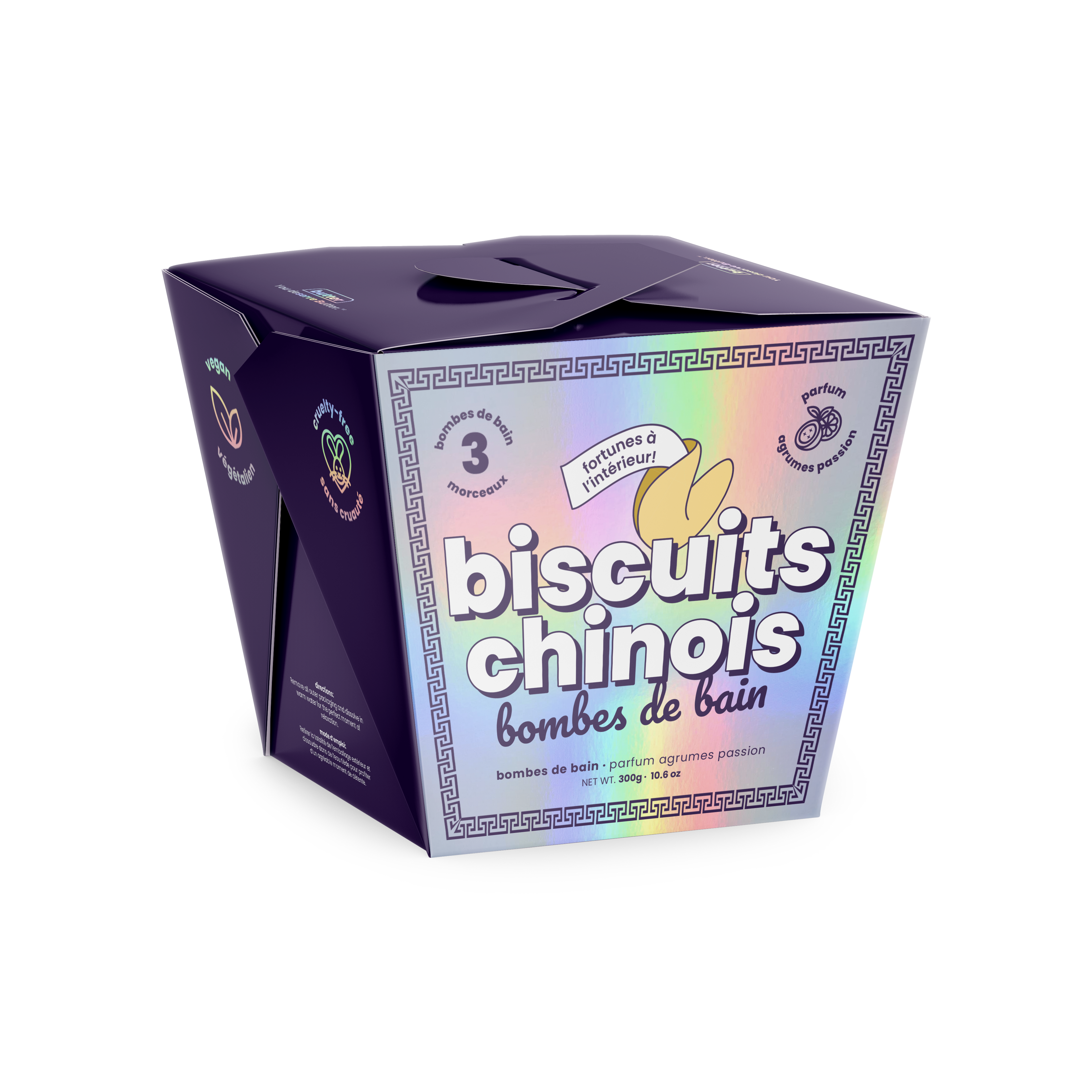 Takeout Fortune Cookie Bath Bombs - Main and Local