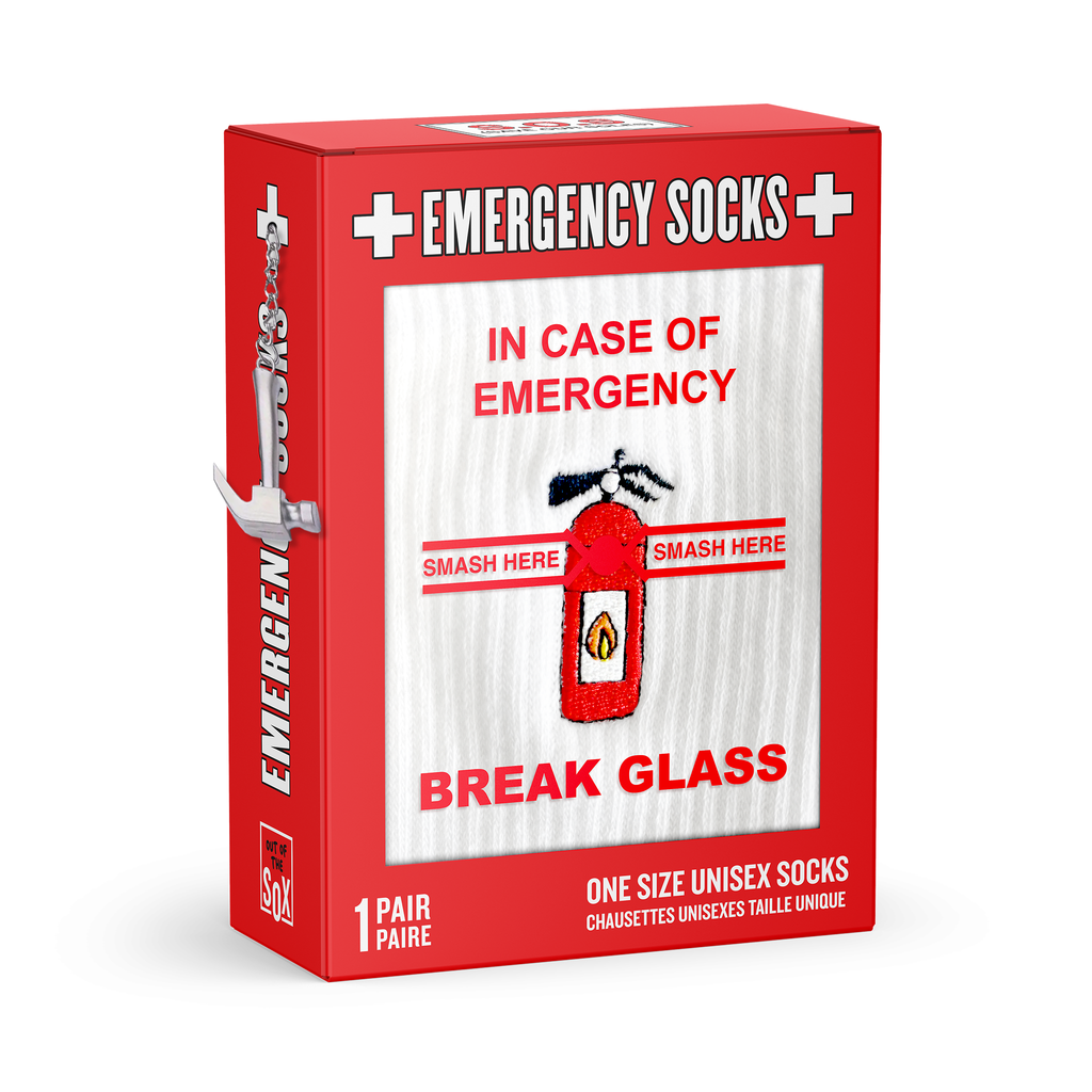 In Case of Emergency, Break Glass! Socks - Main and Local