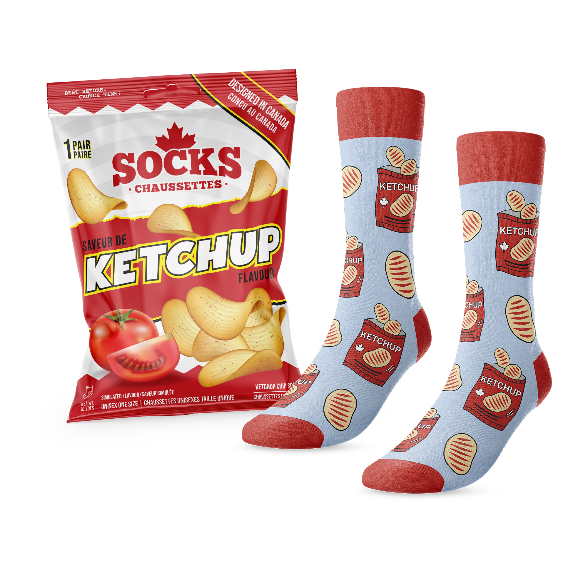 Canadian Classic Chips: Ketchup Socks - Main and Local