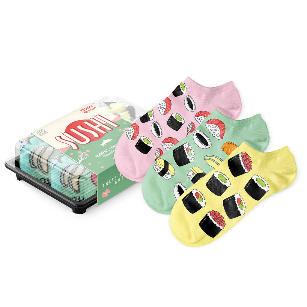 Women's 3-Pack Sushi Socks - Main and Local