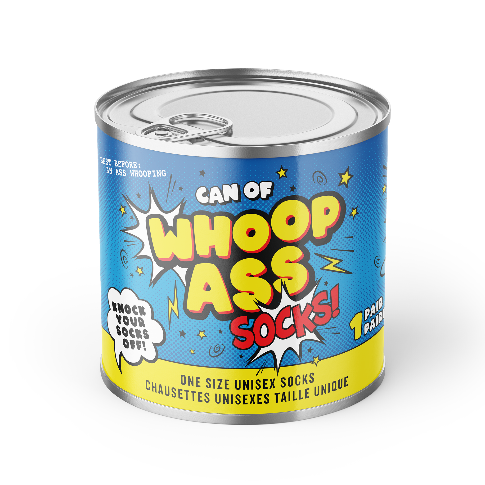 Big Ol' Can O' Whoop Ass Socks - Main and Local