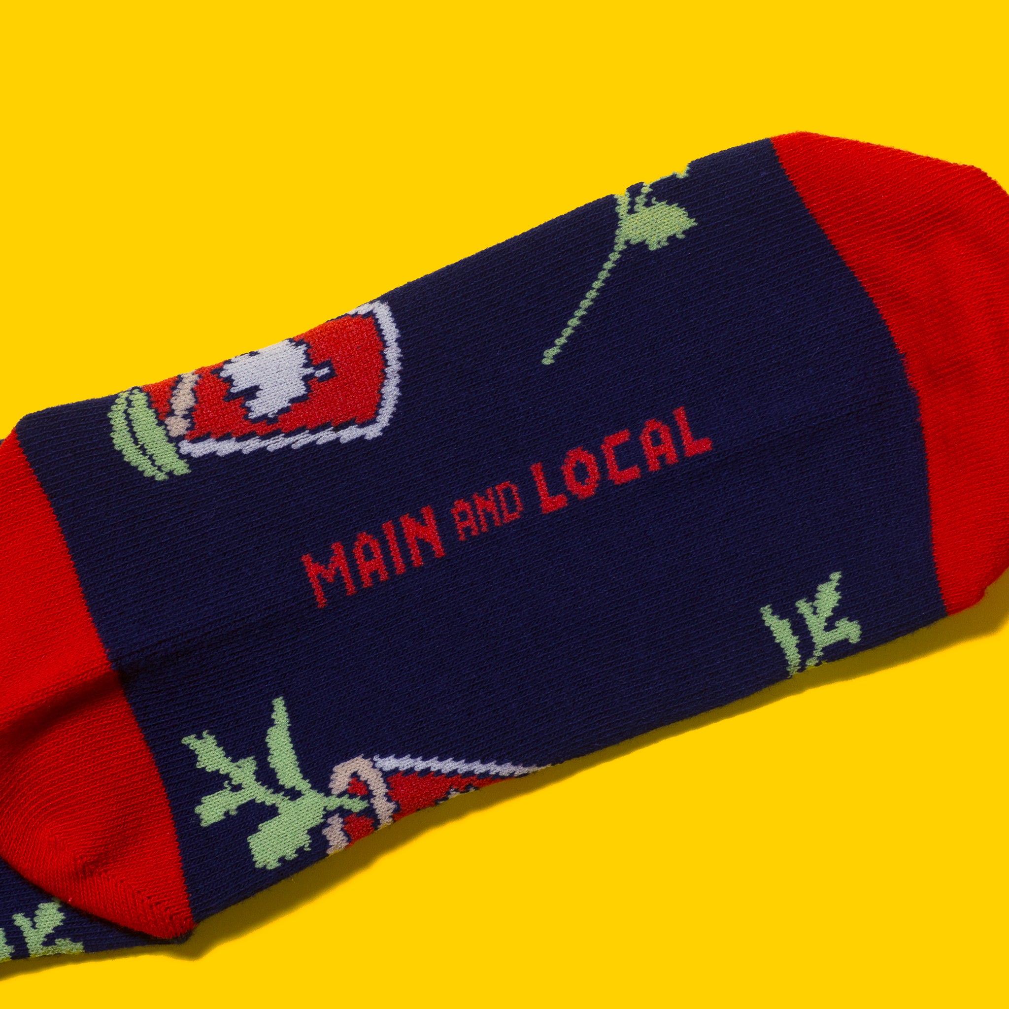 Canadian Caesar Socks - Main and Local