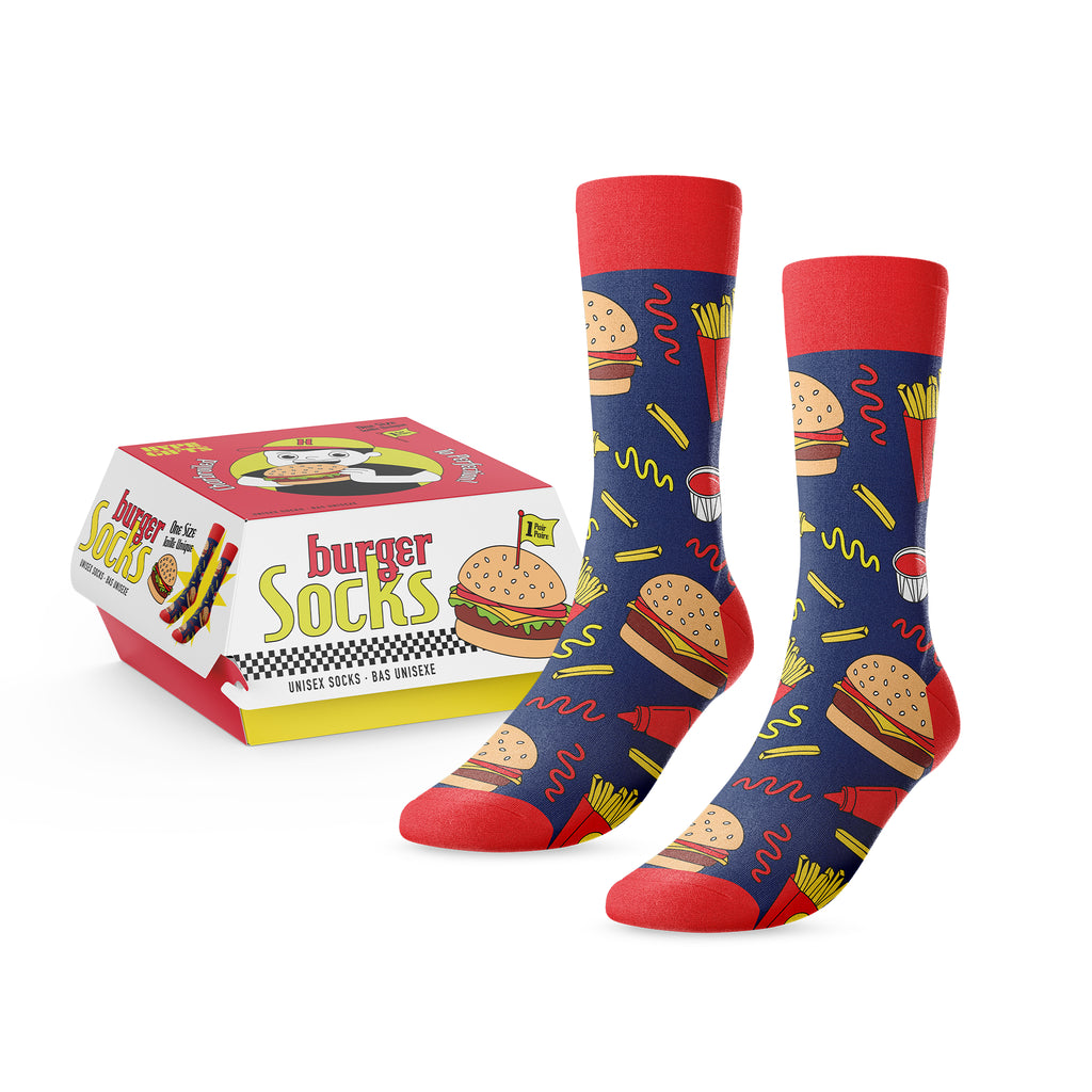 Burgers & Fries Socks - Main and Local