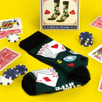 Royal Flush Poker Socks - Main and Local